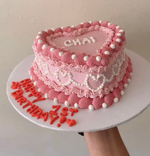 Load image into Gallery viewer, Heart Dog Cake